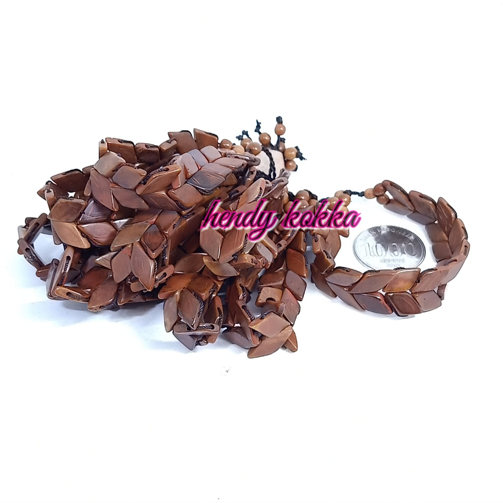 GROSIR 10pcs gelang kokka kaukah rel daun c