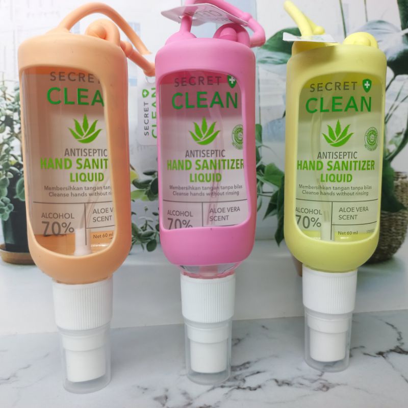 HAND SANITIZER ANTISEPTIC TANPA BILAS LIQUID SPRAY HANG ON ALCOHOL 70%
