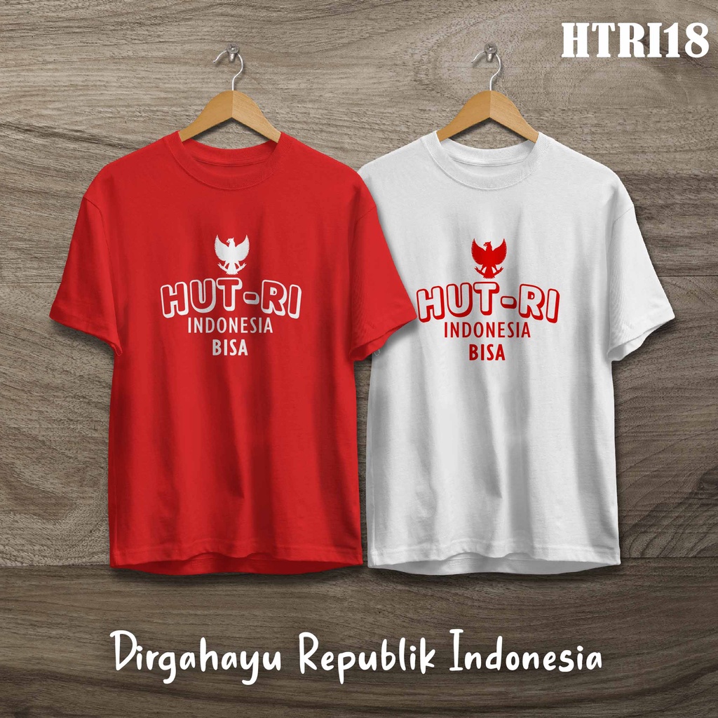 [KAOS] kaos dewasa/anak Hut RI 17 kemerdekaan HTRI18 cotton combed full color best