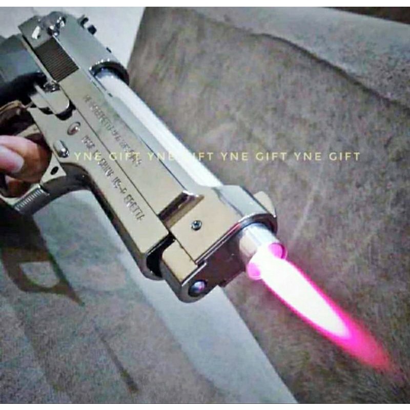 KOREK NETIZEN KOREK API PISTOL BARETTA SILVER  BESAR