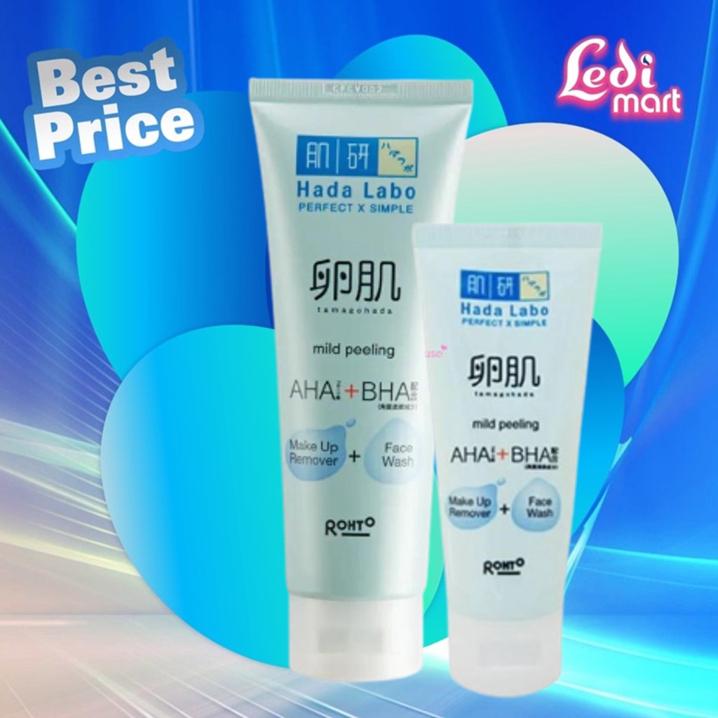 ORIGINAL Hada Labo Tamagohada Mild Peeling Series / Hadalabo Tamagohada / Lotion / Face Wash / Facial Wash / Make Up Remover / Anti Kusam / LEDI MART