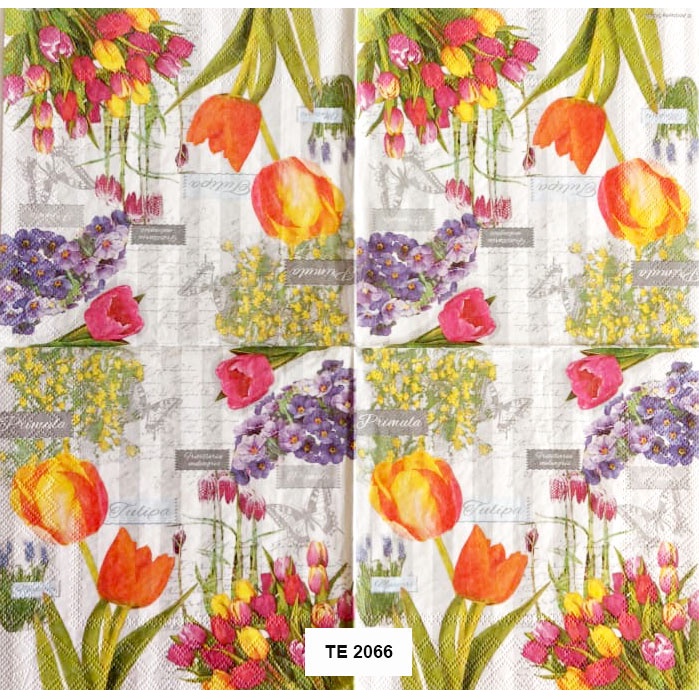 Tisu Napkin Kerajinan Decoupage Eropa 33X33 CM TE 2066 TTS