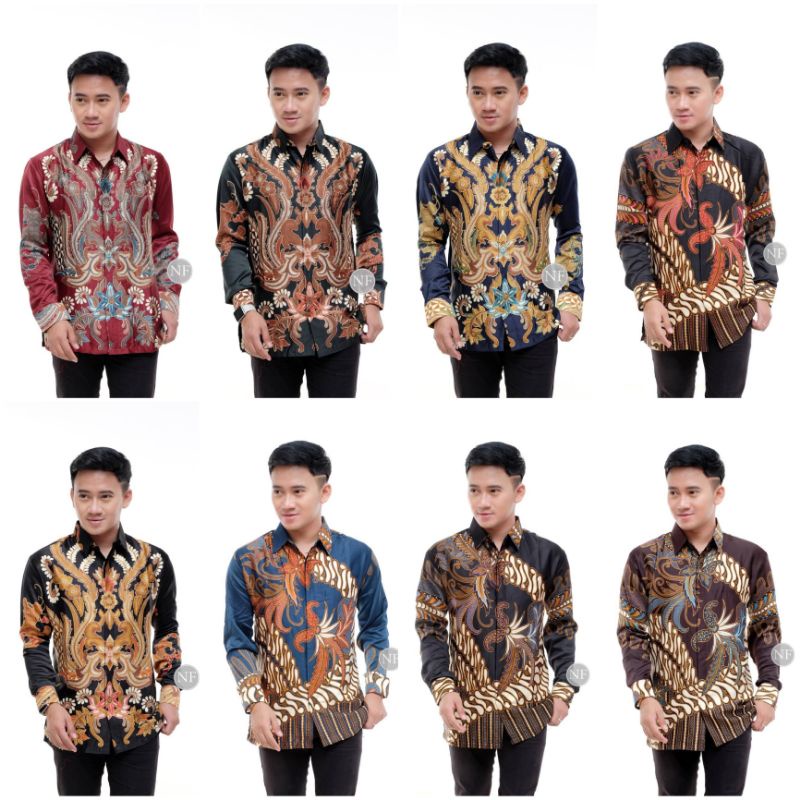 KEMEJA BATIK SEMI SUTERA KEMEJA BATIK SEMISUTRA ORI SILKY PREMIUM BERPURING