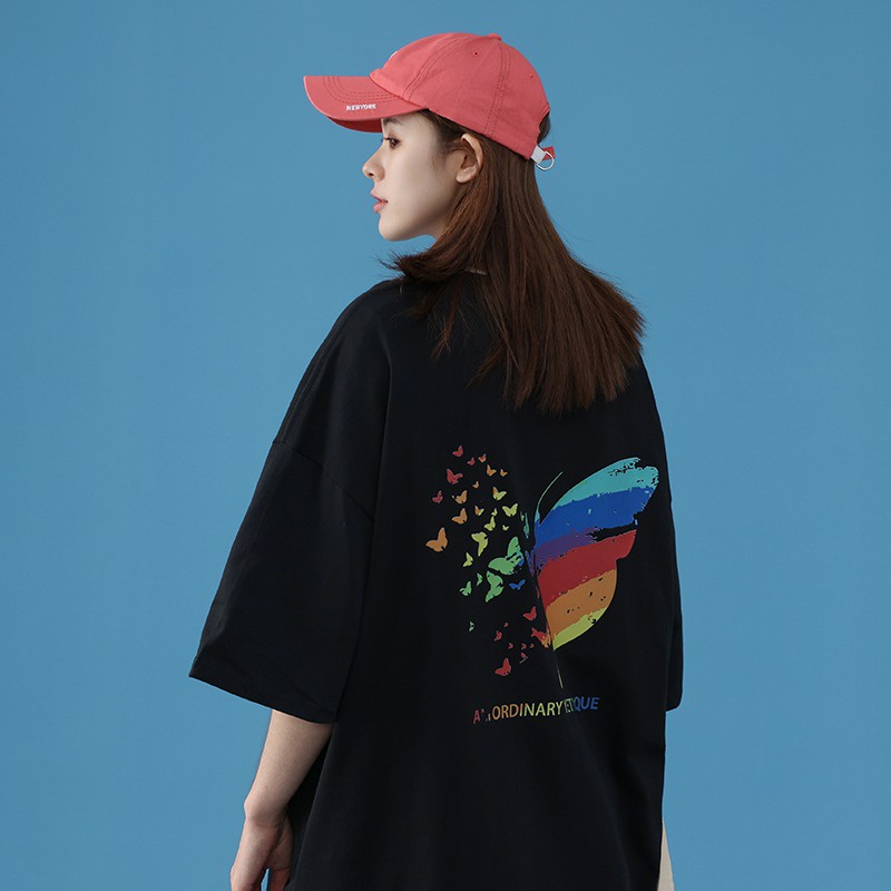 T-Shirt Oversize Unisex Butterfly Katun Premium Impor (A089-AA01)