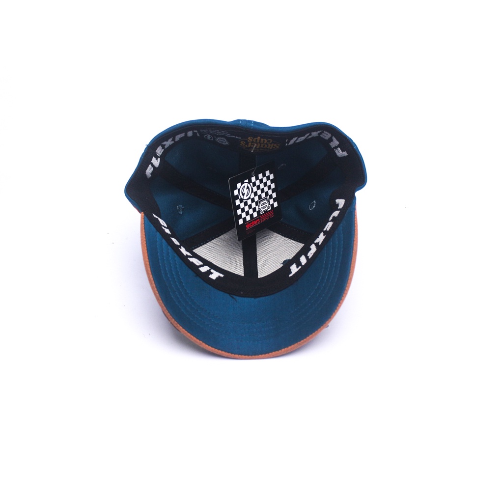 TOPI BUILT UP SKATERS TH069 BIRU NAVY COKLAT