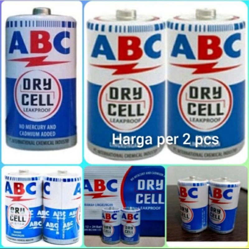 ABC BIRU BESAR / R20 / JUMBO / BATERAI / BATTERY / BATU BATRE