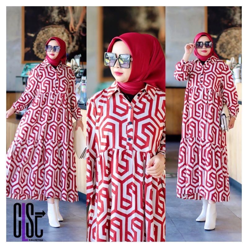 MIDI DRESS ZARRA BAJU WANITA DRESS TERKINI