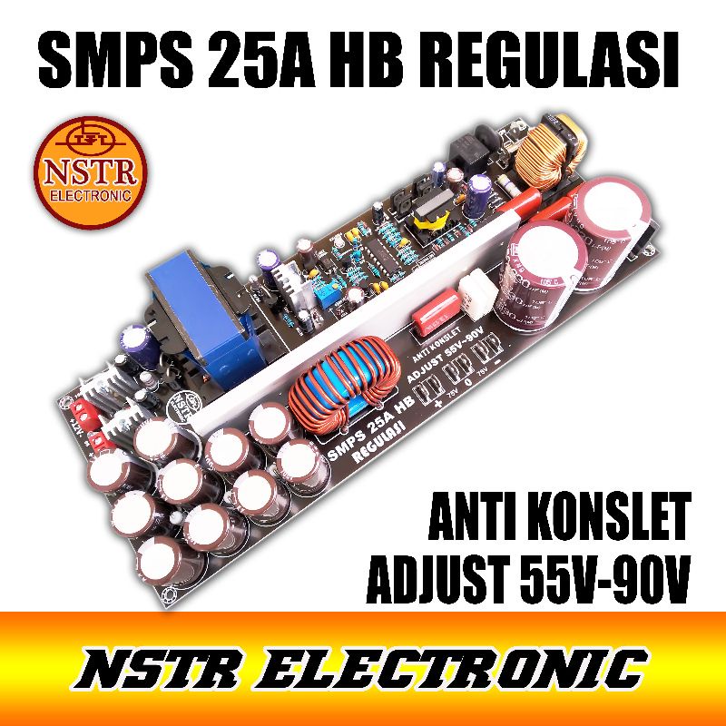 smps 25A regulasi adjustable 55v-90v Anti konslet