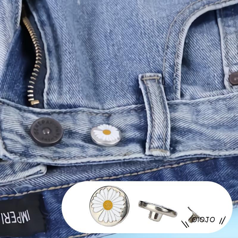 【COD】Kancing Metal Universal Tipe Sekrup Dapat Dilepas Tanpa Paku Untuk Celana Jeans