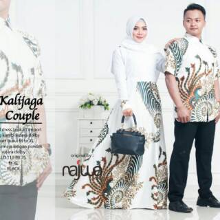  Baju  Gamis  kemeja Kalijaga Couple  suami  istri  Longdres 