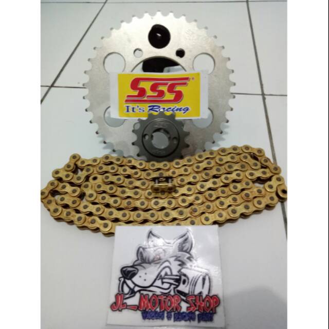 Gir Gear Set SSS Gearset Girset Sss 415 / 428 Supra X 110 Grand Honda 70 Lagenda Honda Win