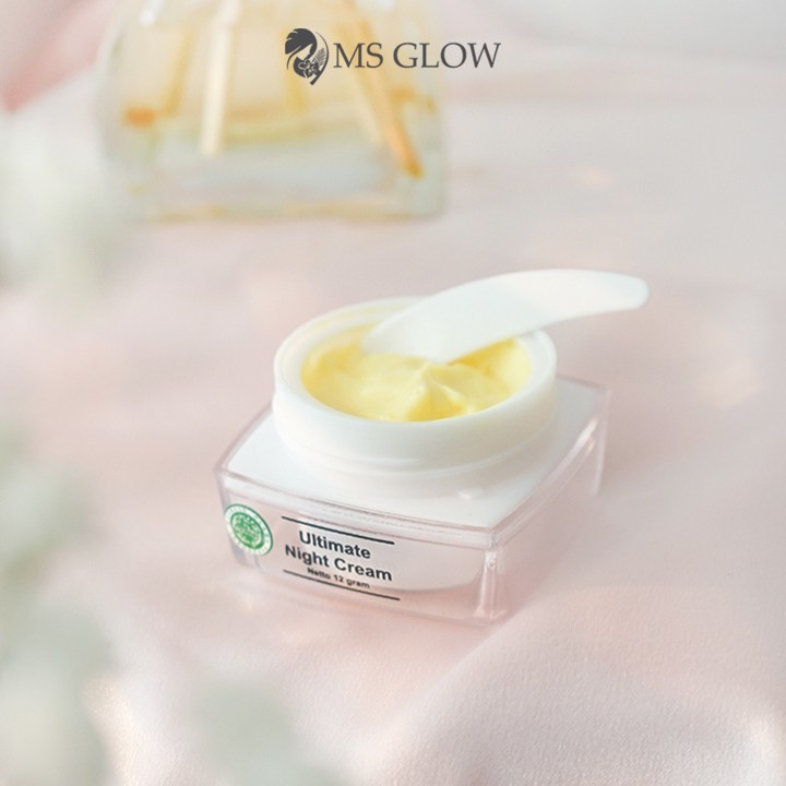 Ms Glow Ultimate Night Cream Flek Hitam dan Kerutan