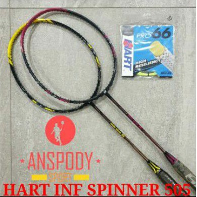 RAKET BADMINTON HART INFINITE SPINNER 505 BONUS SENAR