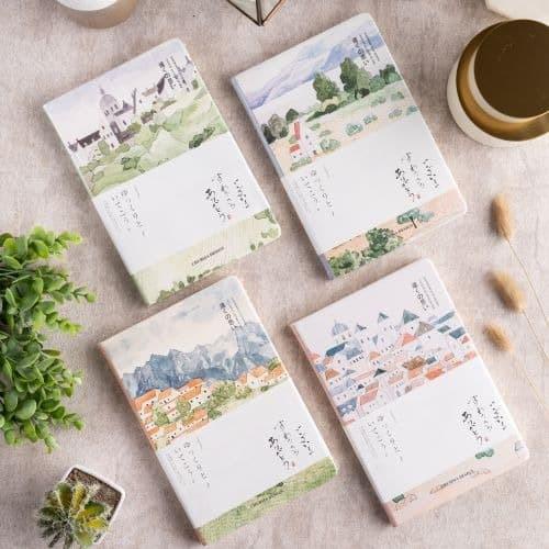 

Notebook / Uchii A5 Note Memo Book Japan Landscape | Buku Tulis Bergaris Pu Cover - 4 - Forest View