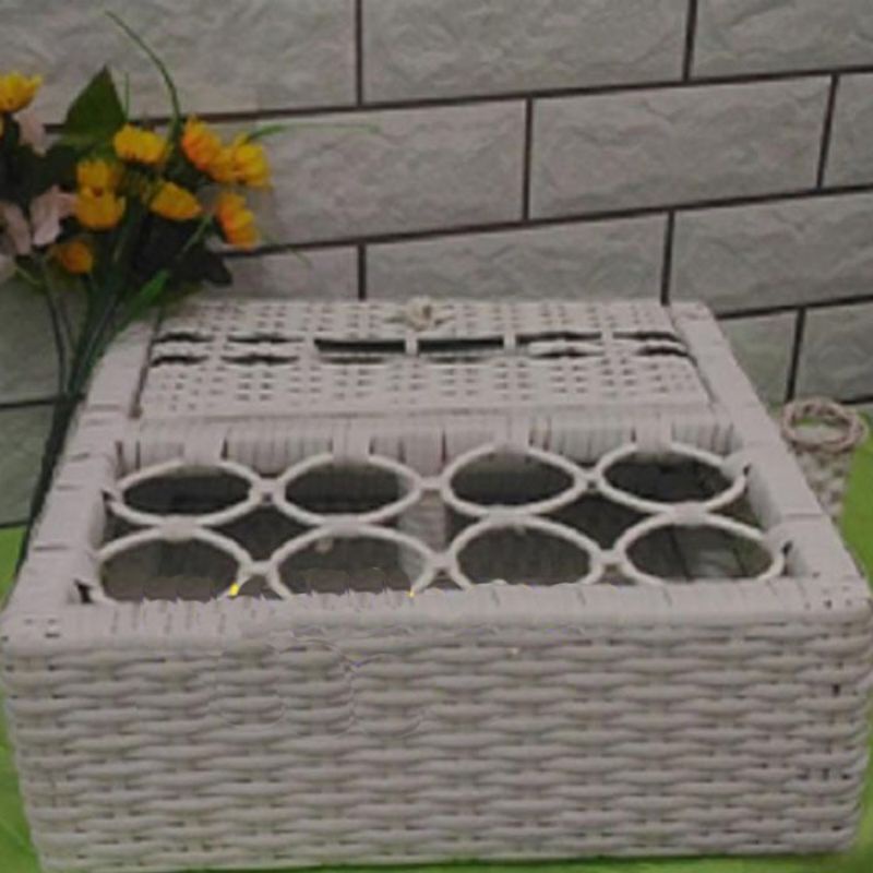 Tempat aqua tempat tisu rotan sintesis free packing dus
