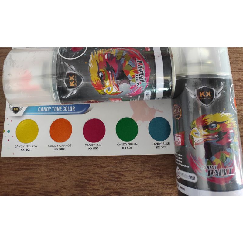 CAT DUCO SEMPROT KX CANDY TONE CANDY YELLOW ORANGE RED GREEN BLUE