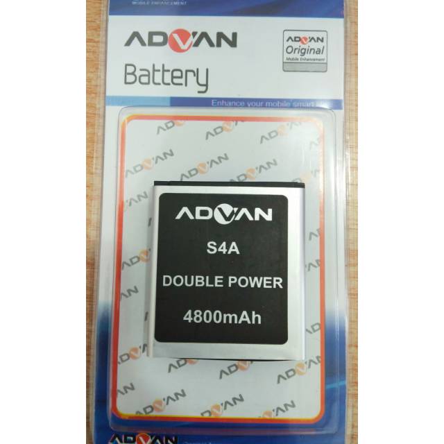 Baterai Advan S4A S 4 A Double Power Batre Batrai HP