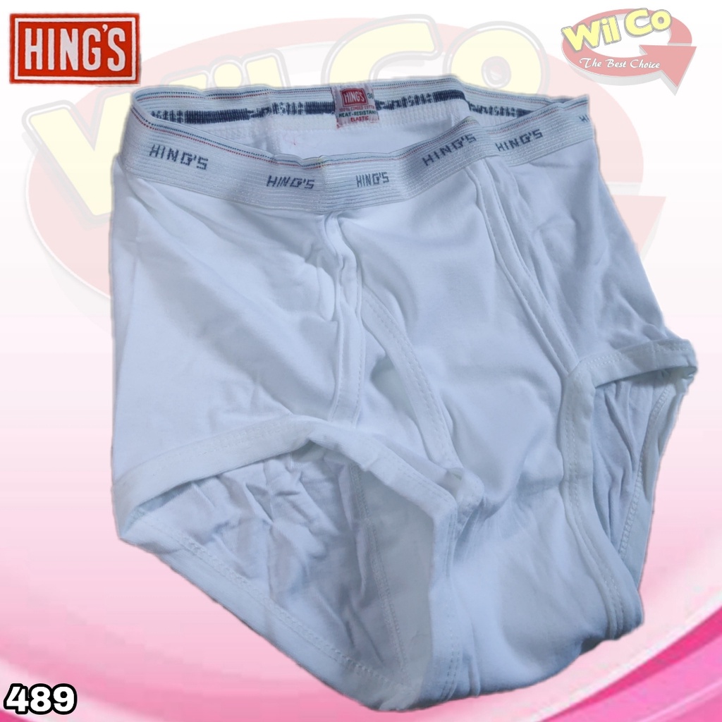 K489 - [Harga Per 1 Potong] CELANA DALAM BRIEF [SEGITIGA] PRIA HING'S SIZE 32 - 42