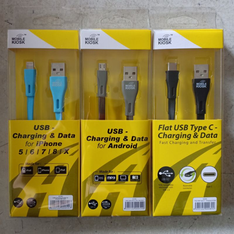 MOBILE KIOSK USB CHARGING & DATA / KABEL USB / KABEL CAS / KABEL DATA MERK MOBILE KIOSK