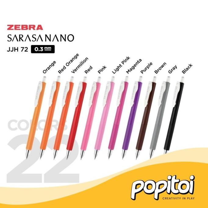 

Ready stock] Zebra Sarasa NANO 0.3 mm Gel Pen Pulpen