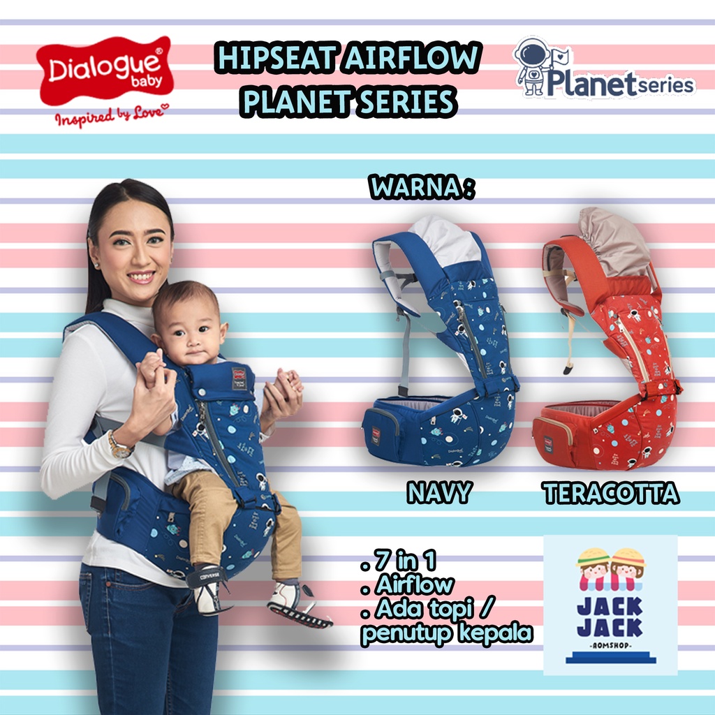 Dialogue Baby Gendongan Bayi Depan Planet Series | Dialogue Baby Hipseat Airflow Planet Series