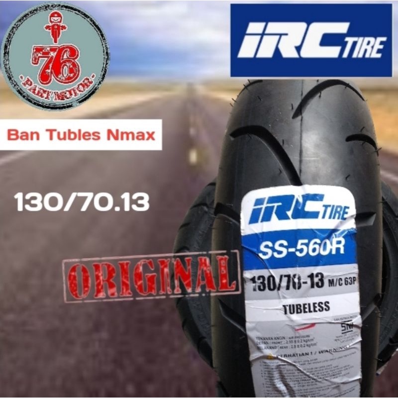 BAN TUBELESS BELAKANG IRC UK.130/70 .13 FREE PENTIL