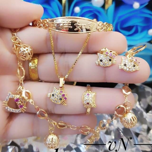 Xuping set anak lapis emas 24K 1807