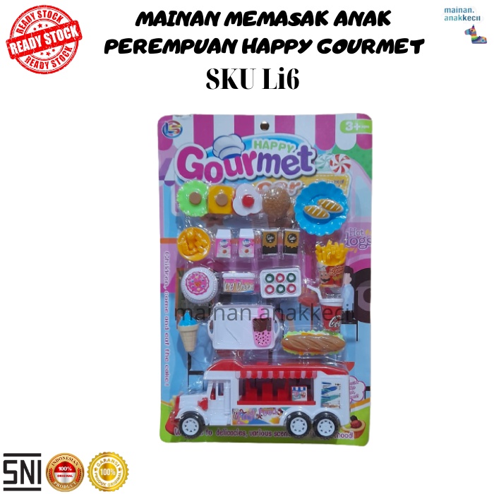 MAINAN MEMASAK ANAK PEREMPUAN HAPPY GOURMET / MAINAN ANAK EDUKATIF Li6