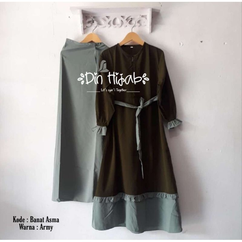 Din hijab Banat Asma set gamis
