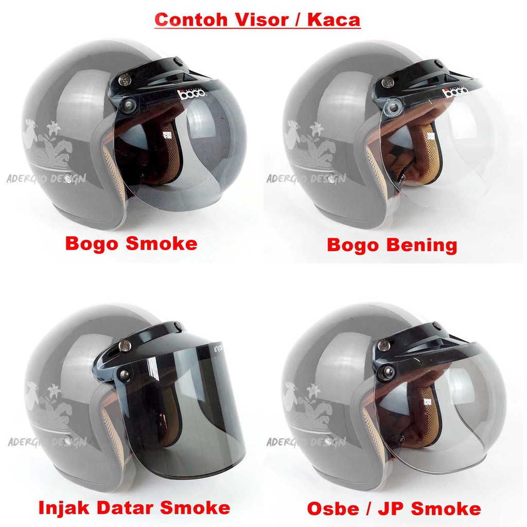 Helm Bogo Dewasa Kaca Bogo Ori Full Leher SNI TP