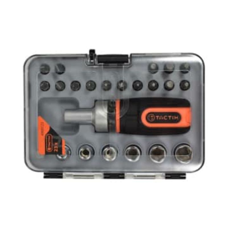 set kunci sok tactix 23 pcs / obeng set stuby tactix 23pcs / set kunci sok + obeng tactix