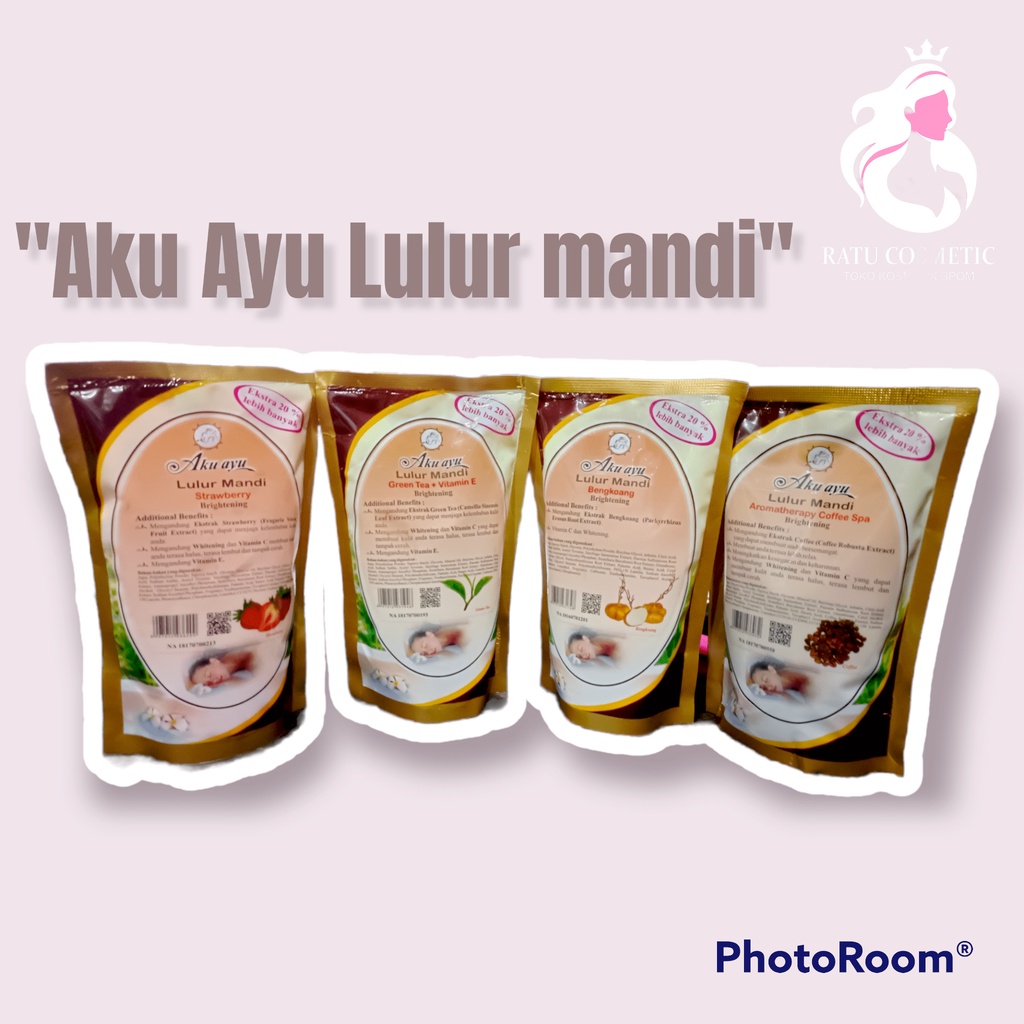 Aku Ayu Lulur Mandi Whitening Scrub 250 | lulur badan | scrub | exfoilator | lulur mandi