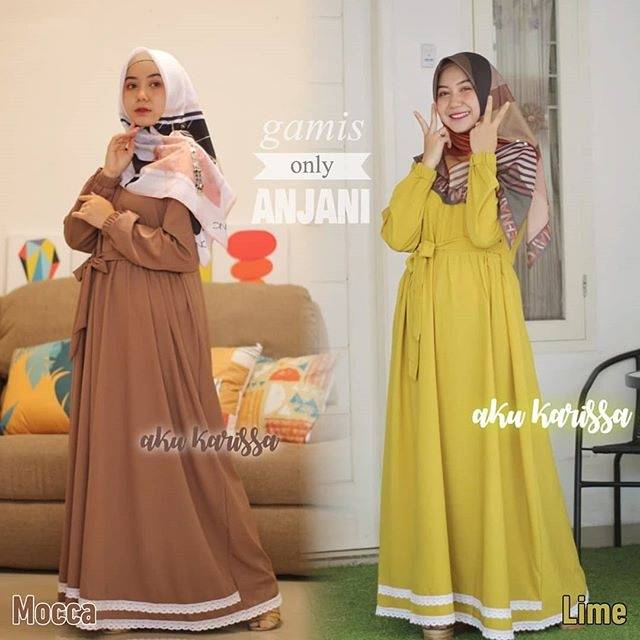 Gamis anjani ori aku karissa | gamis ity crepe premium ori akukarissa