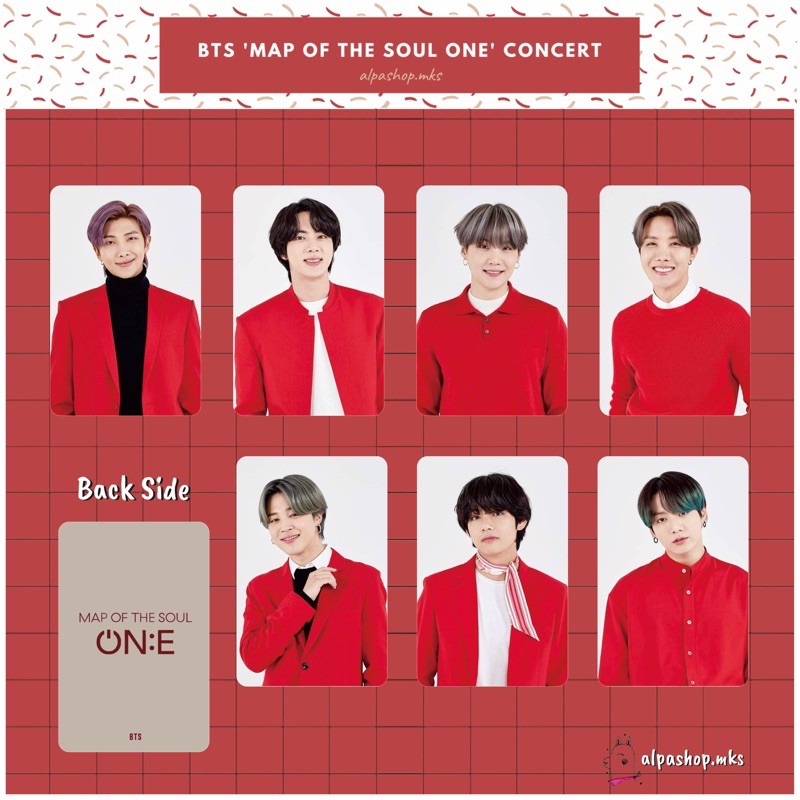 BTS UN0FF PHOTOCARD MAP OF THE SOUL CONCERT SET