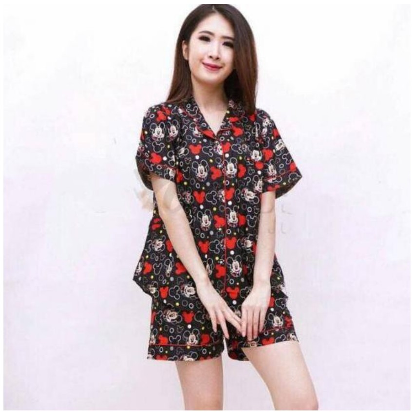 hokyfashion Piyama Dewasa HP BLACK MICKEY Celana Pendek hokyfashion Piyama Dewasa HP BLACK MICKEY Celana Pendek