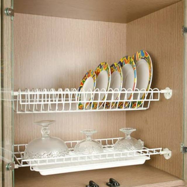  Rak  Piring  Gantung  Gelas Plate Glass Rack Dapur Kitchen  