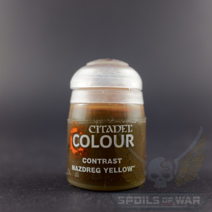 

Hari Ini Citadel Paint - Contrast - Nazdreg Yellow Gilaa!!!