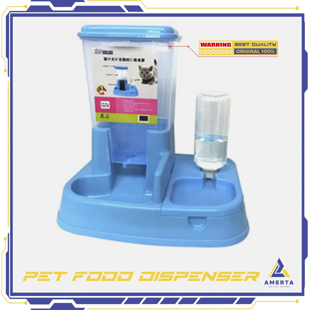 MierrPet Home Tempat Makan Anjing Kucing Automatic Pet Food Dispenser