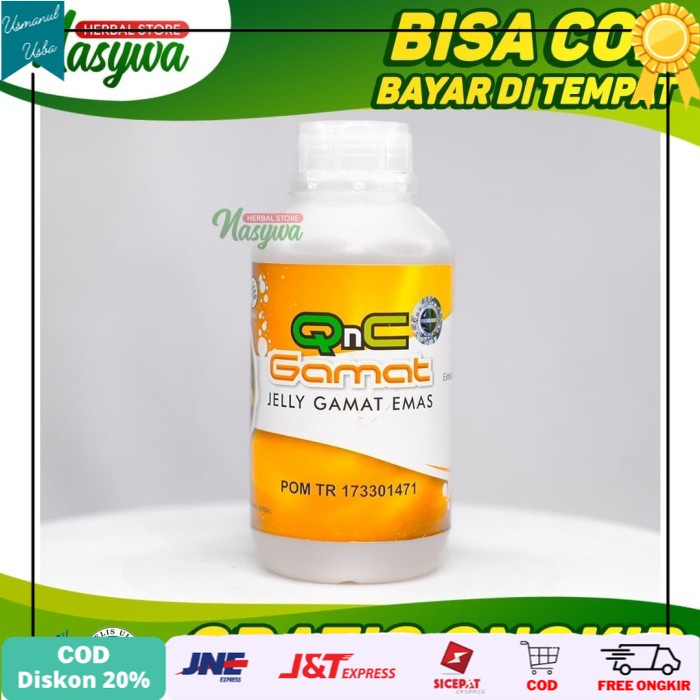 

◾COD◾ Obat QnC Jely Gamat Emas Asli Q&C Herbal GnC Jeli Bio Gold G Luxor