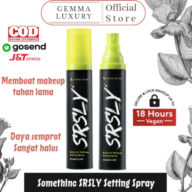 (GOSEND/COD) SOMETHINC SRSLY BALANCER MAKEUP SETTING SPRAY - MAKEUP TAHAN LAMA HINGGA 18 JAM