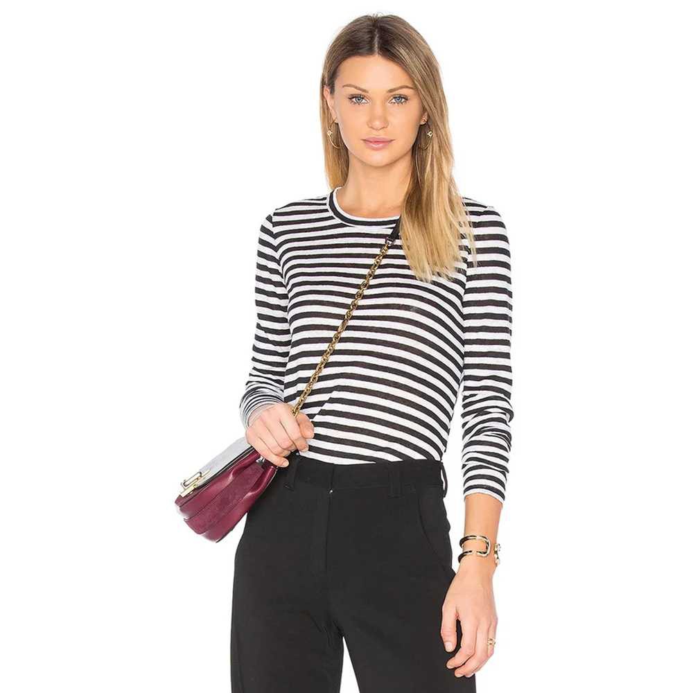 Kaos Tshirt lengan Panjang corak salur wanita kaos lengan panjang wanita kaos lengan panjang cewe