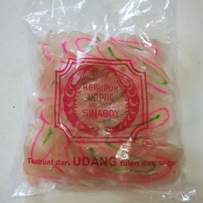 Kerupuk Udang Asli Warna Warni Sinaboi