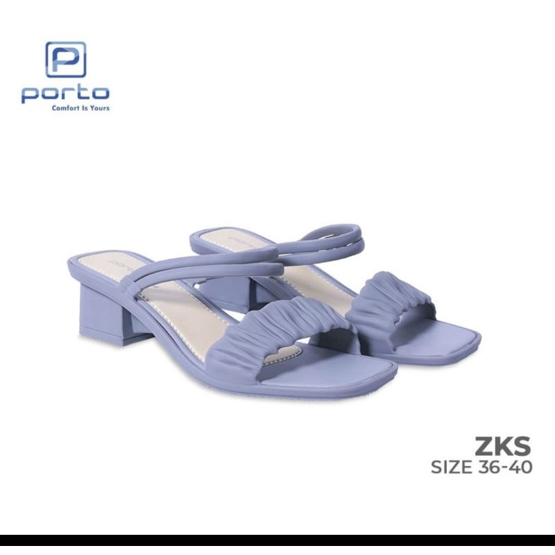 Sandal Wanita  selop karet jelly wedges hak tahu