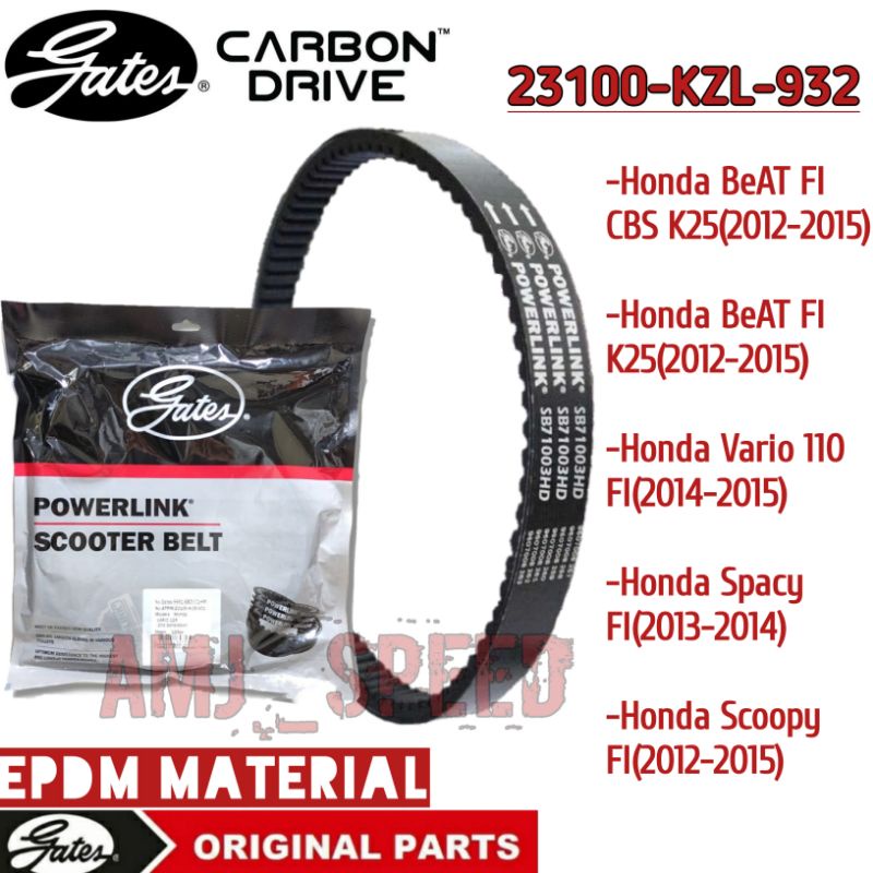 VAN BELT GATES V BELT V-BELT VBELT Gates Powerlink Honda BEAT KZL SCOOPY KZL