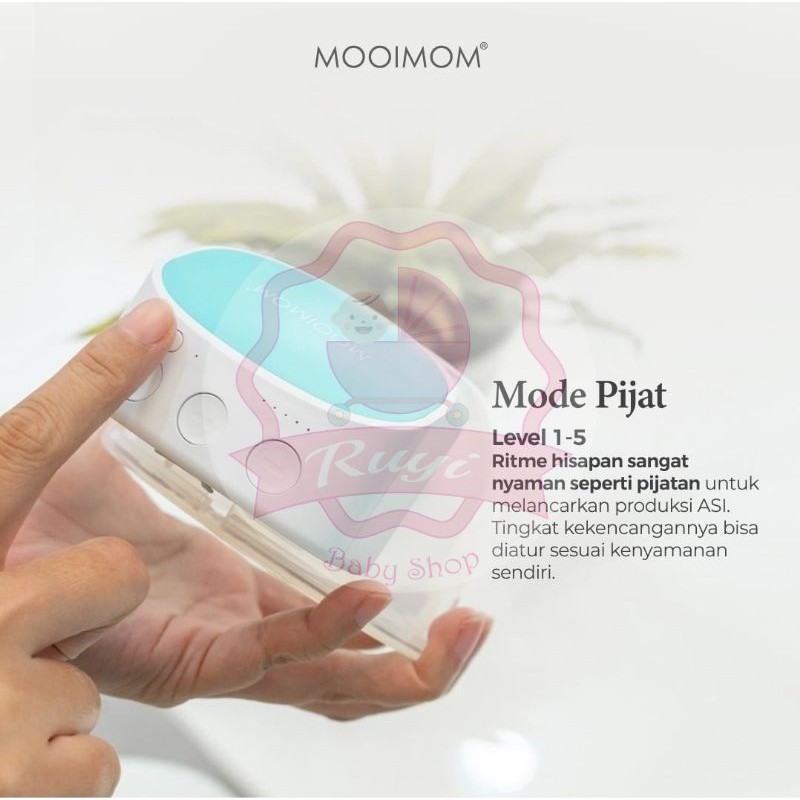 [READY STOCK] MOOIMOM Hands Free Wireless Electric Breast Pump - Pompa ASI