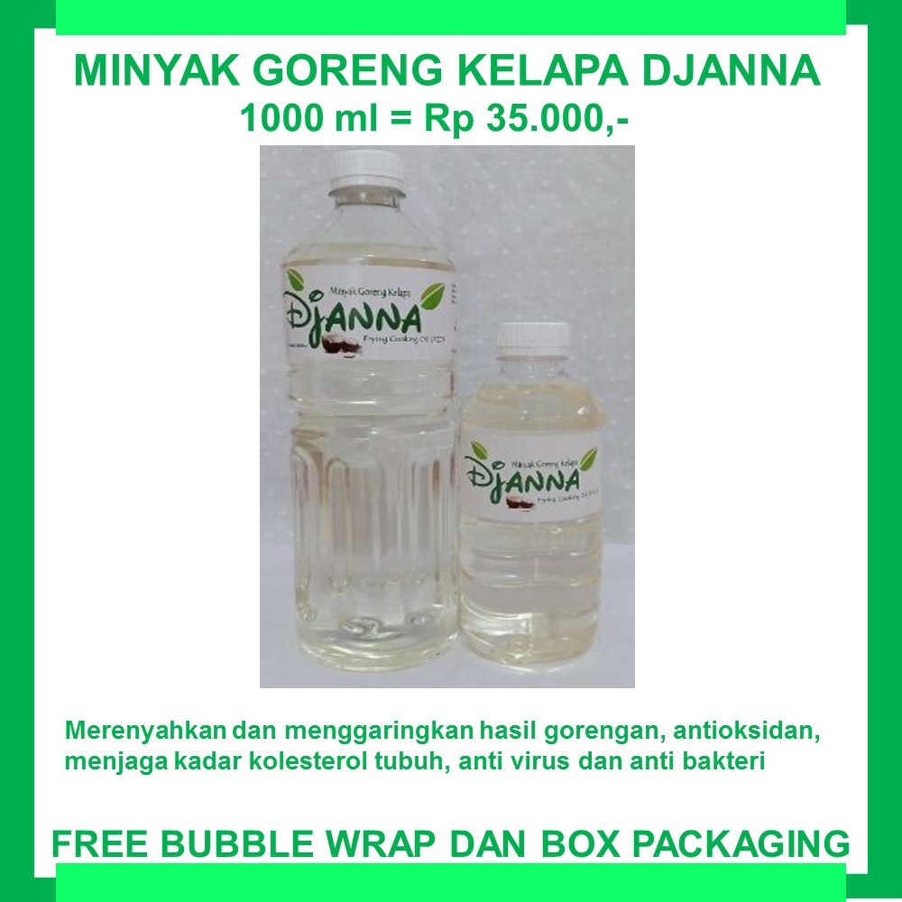 

Minyak Goreng Kelapa Murni Antioksidan Jamur Bakteri Kolesterol Gurih Garing Lezat Tumis Sambal