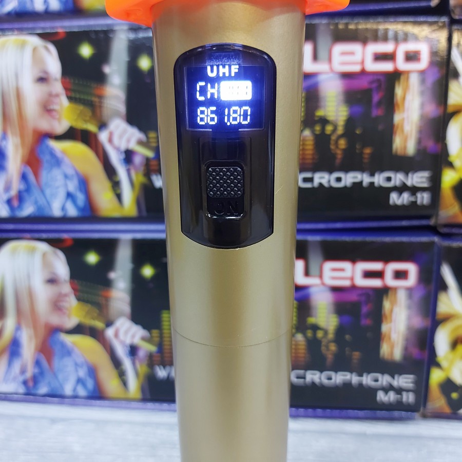 COD Microphone Wireless single terbaru Fleco M-11 mic wireless single//Mic Karaoke//Mic wireless//Mic Salon Aktif