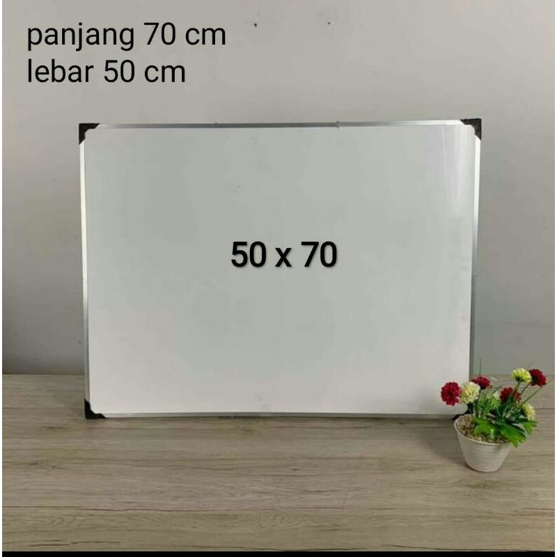 

whiteboard papan tulis 50 x 70