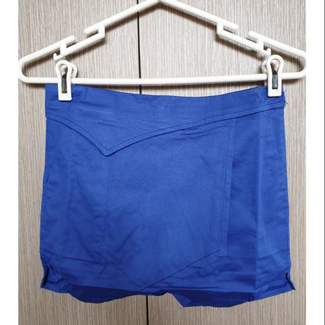 

Mini origami skort elektrik blue