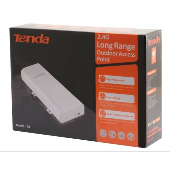 Modem Tenda O3 5KM Outdoor AP Access Point To Point 2.4Ghz 150Mbps